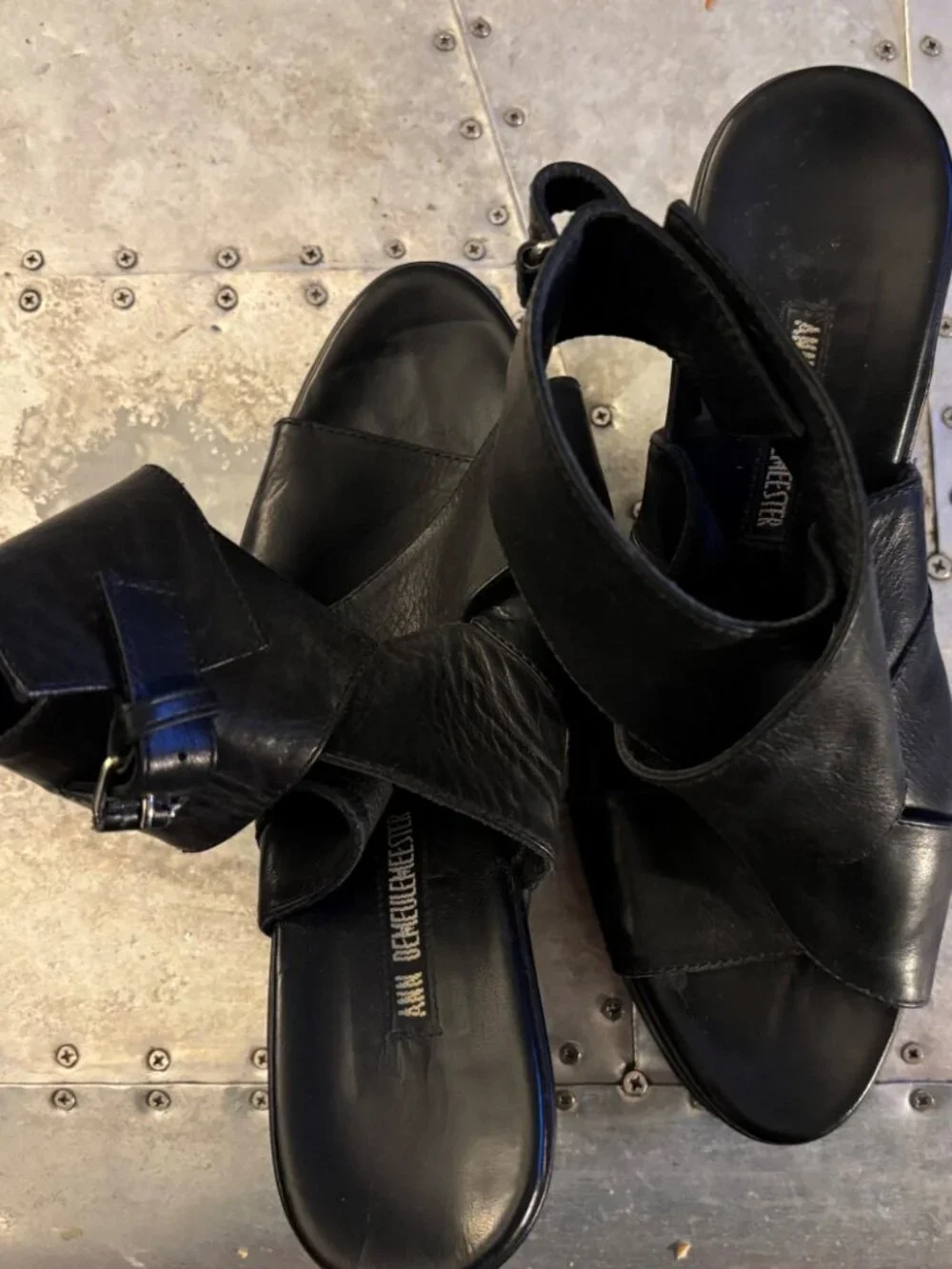 ANN DEMEULEMEESTER PLATFORM SANDALS
